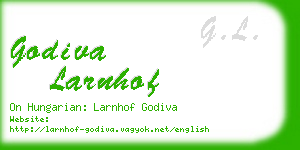 godiva larnhof business card